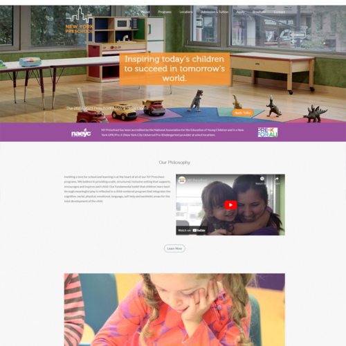 Web Design: New York Preschool