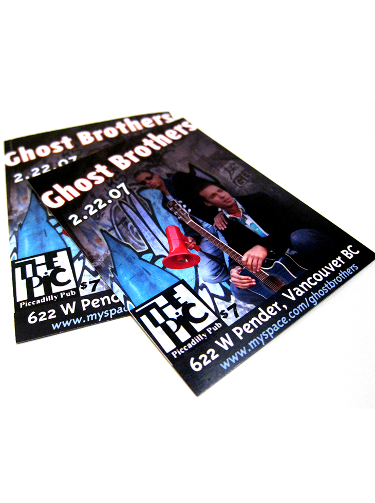 Graphic Design Portfolio: Ghost Brothers Event Flyer